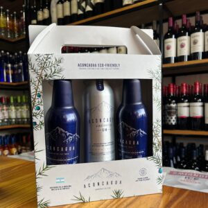ESTUCHE ACONCAGUA BOX METALICO CLASICO X3 BOTELLAS
