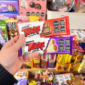 CHOCOLATE TOKKE 72gr BLANCO/NEGRO